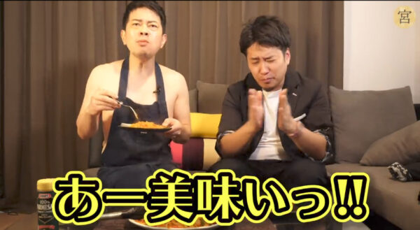 麺とソースを絡めるときは、火を止めて余熱でするのがポイント！