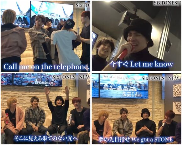 画面に映る自分たちのMVに興奮したり、